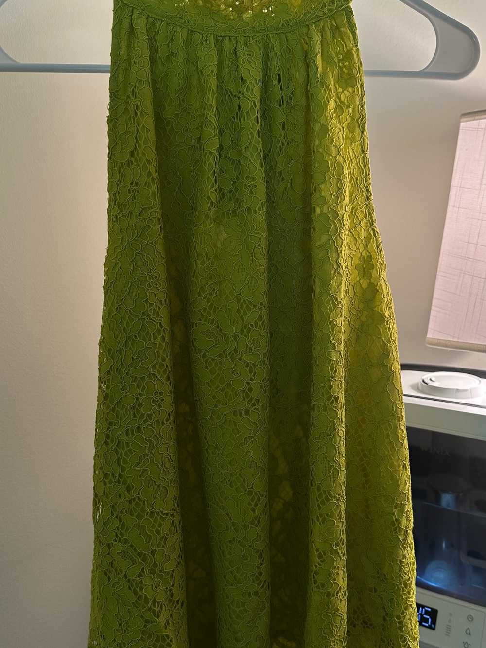 J. Crew Lime Green Lace top